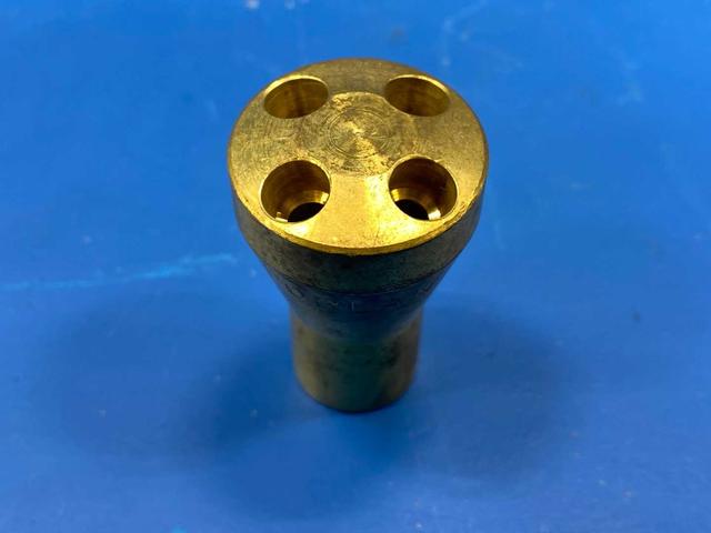 Sporlan 1622 Brass Refrigerant Distributor 5/8" ODM Inlet, 4-Circuit, 5/16" ODF Outlets, Nozzle Type J