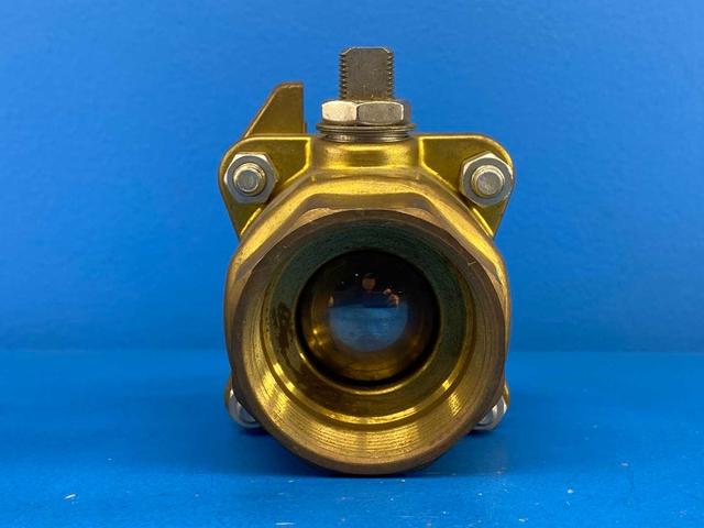 Jamesbury 2-21 1136TTC0 2" Brass Clincher Ball Valve 400 CWP (No Handle)
